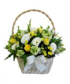 Lẵng hoa như ý đẹp tặng sếp